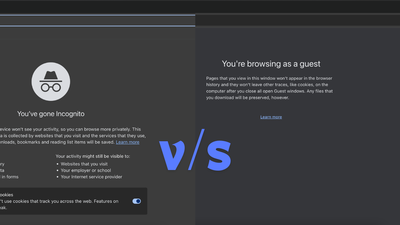 Guest vs Incognito