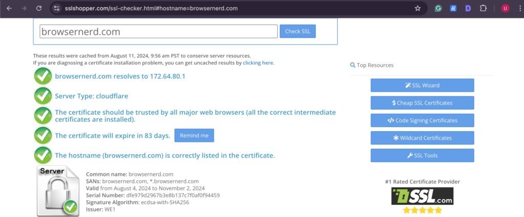 SSL Checker